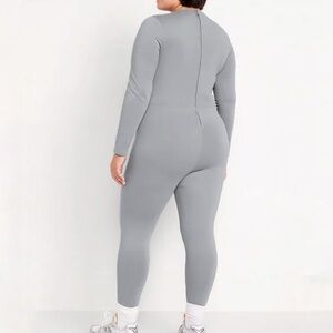 Old Navy PowerSoft Coze Edition Jumpsuit Body Suit Long Sleeve Gray Women’s XL